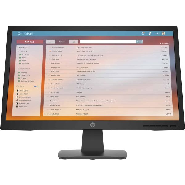 HP P22v G4 54,6 cm (21.5") 1920 x 1080 Pixels Full HD Zwart (9TT53AA#ABB)