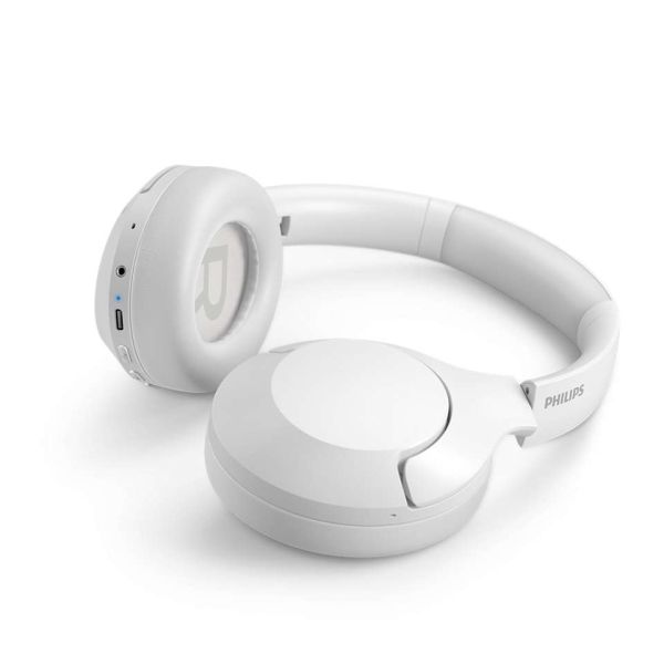 Philips TAH8506WT/00 hoofdtelefoon/headset Hoofdtelefoons Draadloos Hoofdband Oproepen/muziek USB Type-C Bluetooth Wit (TAH8506WT/00)