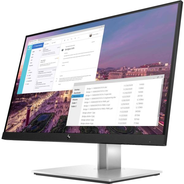 HP E-Series E23 G4 58,4 cm (23") 1920 x 1080 Pixels Full HD LCD Zwart, Zilver (9VF96AA#ABB)