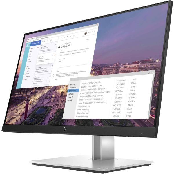 HP E-Series E23 G4 58,4 cm (23") 1920 x 1080 Pixels Full HD LCD Zwart, Zilver (9VF96AA#ABB)