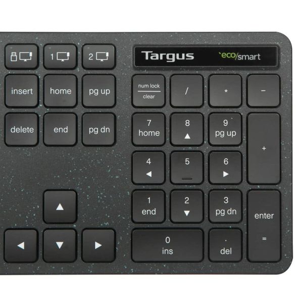 Targus AKB873NO toetsenbord Universeel RF-draadloos + Bluetooth QWERTY Scandinavisch Zwart (AKB873NO)