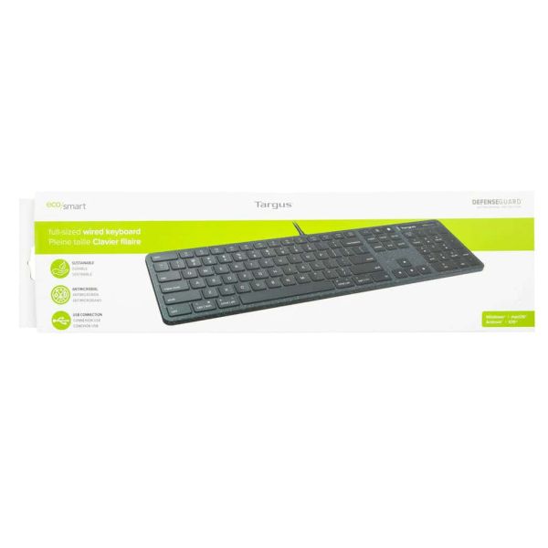 Targus AKB874NO toetsenbord Universeel USB QWERTY Scandinavisch Zwart (AKB874NO)