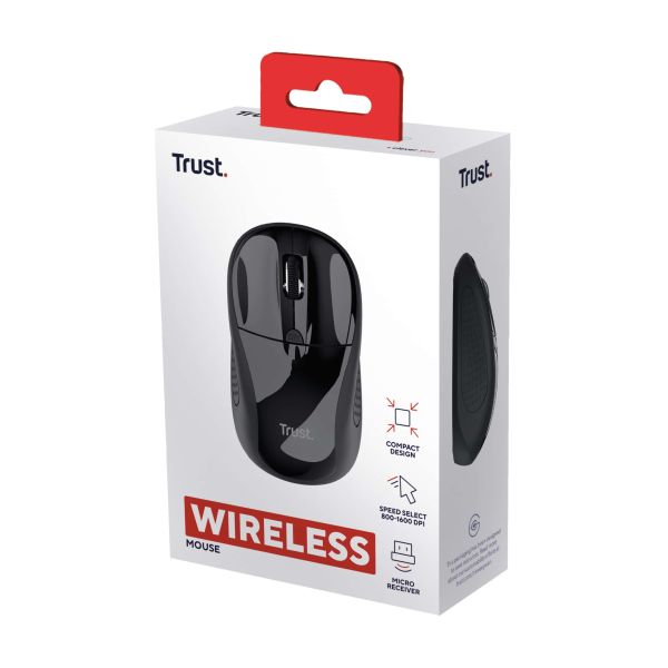 Trust 24658 muis Ambidextrous RF Draadloos Optisch 1600 DPI (24658)