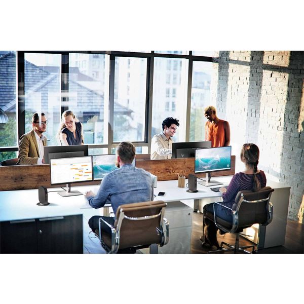 HP E-Series E24 G4 60,5 cm (23.8") 1920 x 1080 Pixels Full HD LCD Zwart, Zilver (9VF99AA#ABB)