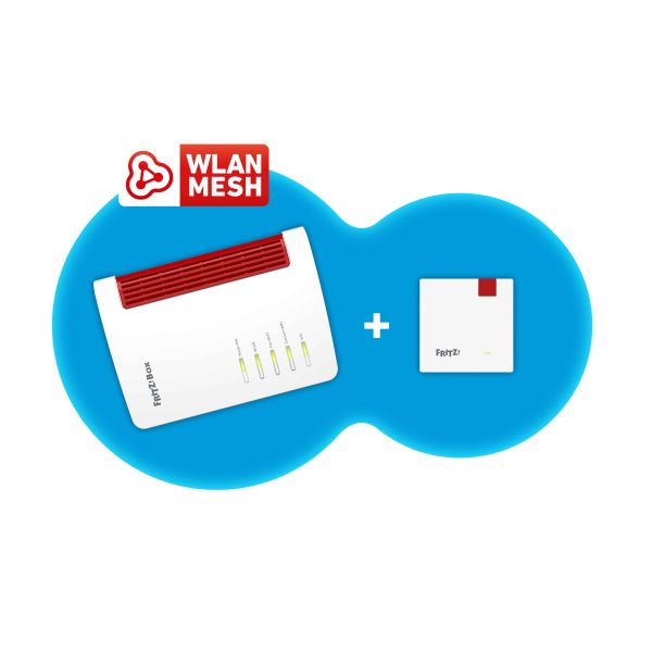 Mesh Set 7530 AX + 1200 AX Dual-band (2.4 GHz / 5 GHz) Wi-Fi 6 (802.11ax) Rood, Wit 4 3G Intern (20003049) Mesh Set 7530 AX + 1200 AX Dual-band (2.4 GHz / 5 GHz) Wi-Fi 6 (802.11ax) Rood, Wit 4 3G Intern (20003049)