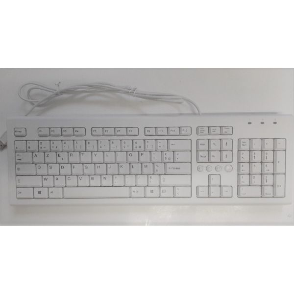 HP WHT UNVRSL Katydid wired USB KBD FR (904367-051)