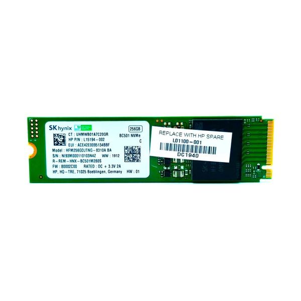 HP GNRC, SSD 256GB M2 PCIe NVMe TLC (912778-800)