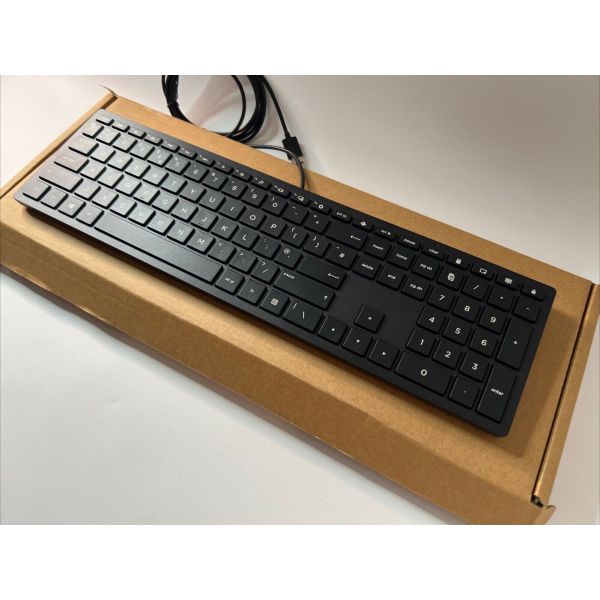 HP BLK Cheddar wired USB KBD UK (928922-031)
