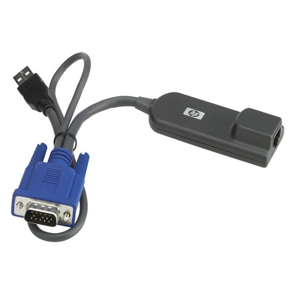 Hewlett Packard Enterprise KVM Console USB Interface Adapter toetsenbord-video-muis (kvm) kabel Zwart (AF628A)