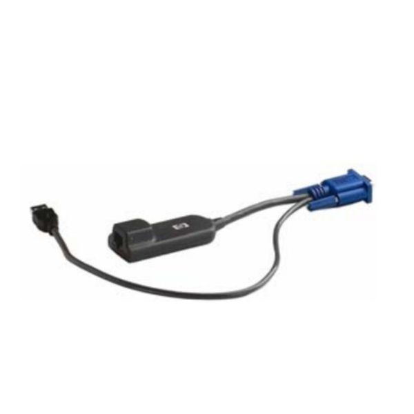 Hewlett Packard Enterprise AF629A toetsenbord-video-muis (kvm) kabel Zwart, Blauw (AF629A)
