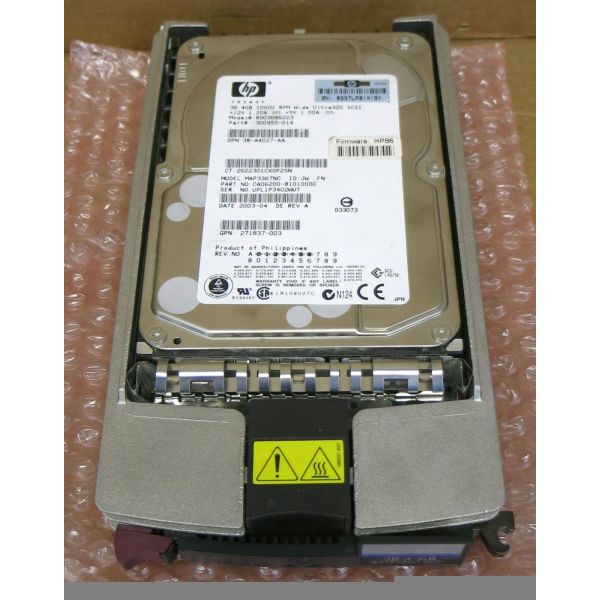 HP Harddisk 36GB 10k U320 Hot plug (BD03686223)