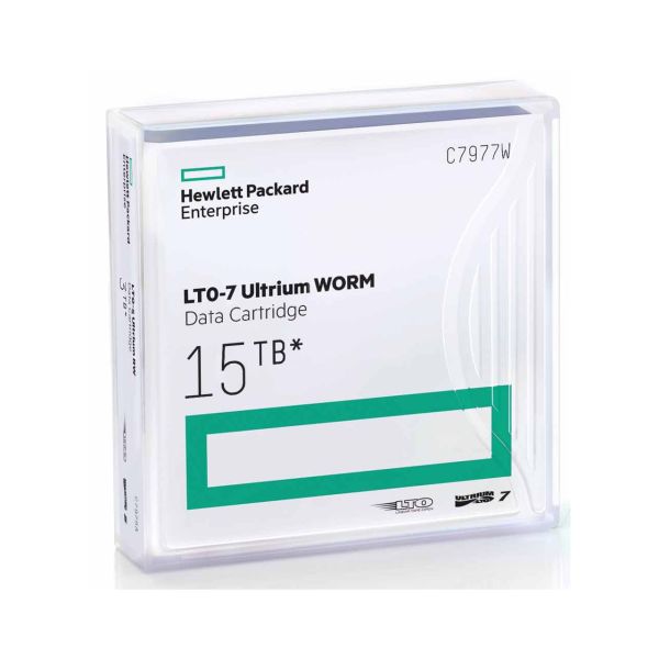 HPE LTO-7 Ultrium 15 TB WORM Data Cart (C7977W)