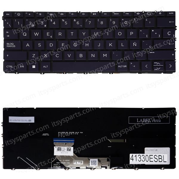 HP Toetsenbord met Backlight Grijs (N15667-041)