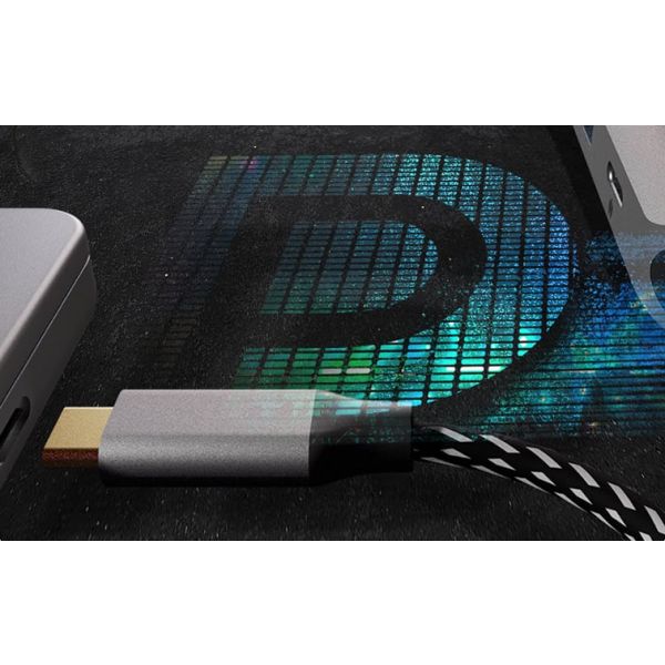 ICY BOX IB-DK4012-CPD Bedraad USB 3.2 Gen 1 (3.1 Gen 1) Type-C Antraciet, Zwart (IB-DK4012-CPD)