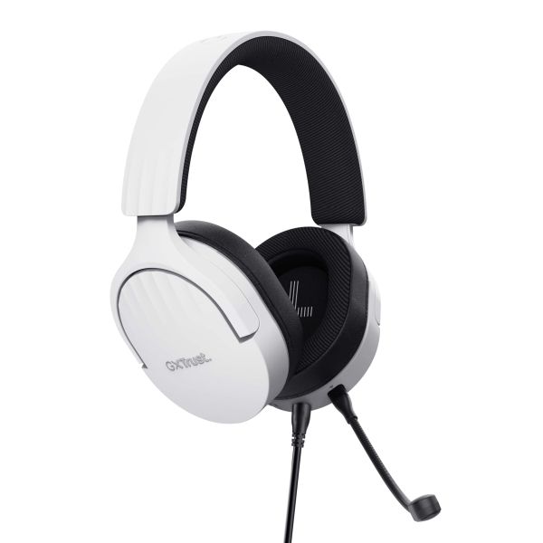 Trust GXT 489W FAYZO Headset Bedraad Hoofdband Gamen Zwart, Wit (25210)