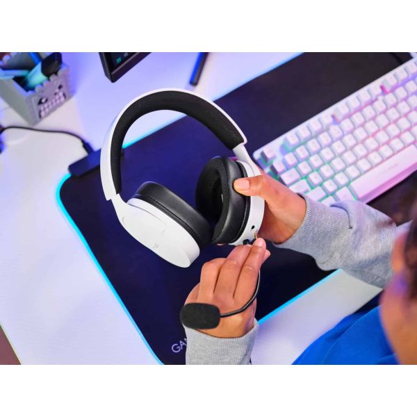 Trust GXT 489W Fayzo Gaming Headset - Multi-platform gamingheadset – Afneembare microfoon – 50 mm drivers – Zwart/Wit (25210)