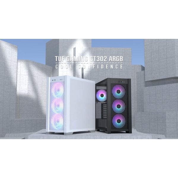 ASUS TUF Gaming GT302 ARGB Midi Tower Wit (90DC00I3-B19000)