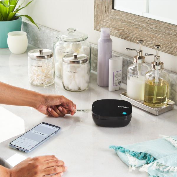 DYMO LetraTag 200B-labelmaker met bluetooth | Compacte labelprinter | Verbinding via draadloze bluetoothtechnologie met iOS en Android | Inclusief 2 soorten labeltape