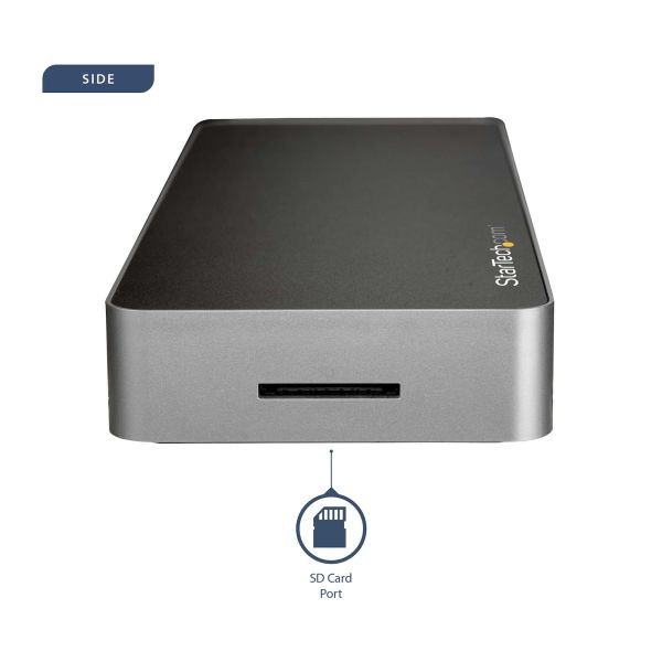 StarTech.com USB C Dock, Dual Monitor HDMI & DisplayPort 4K 30Hz, USB Type-C Laptop Docking Station, 60W Power Delivery, SD, 4 ports USB-A 3.0 Hub, GbE, Audio, Thunderbolt 3 Compatibel (DK30CHDPPDUE) 1/13 StarTech.com USB C Dock, Dual Monitor HDMI & DisplayPort 4K 30Hz, USB Type-C Laptop Docking Station, 60W Power Delivery, SD, 4 ports USB-A 3.0 Hub, GbE, Audio, Thunderbolt 3 Compatibel (DK30CHDPPDUE)