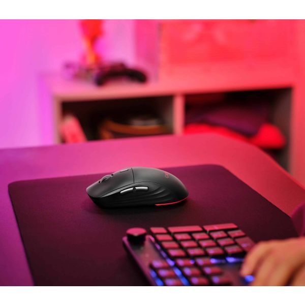 Trust GXT 926 Redex II Draadloze gamingmuis – draadloze gaming muis – RF draadloos – RGB‑verlichting – Rechtshandig – Zwart (25126)