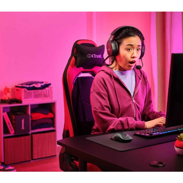 Trust GXT 926 Redex II Draadloze gamingmuis – draadloze gaming muis – RF draadloos – RGB‑verlichting – Rechtshandig – Zwart (25126)