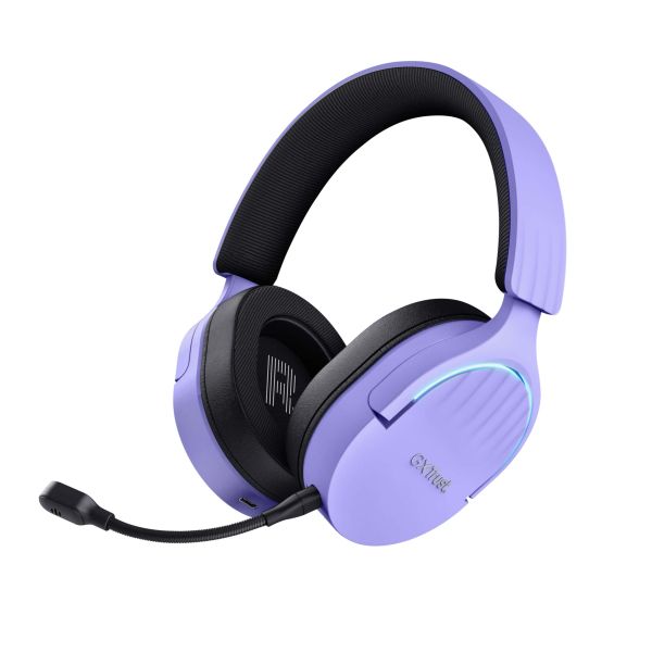 Trust GXT 491P Fayzo Gaming Headset – Bedraad + draadloos – USB-A + Bluetooth – Zwart/Paars (25305) Trust GXT 491P Fayzo Gaming Headset – Bedraad + draadloos – USB-A + Bluetooth – Zwart/Paars (25305)