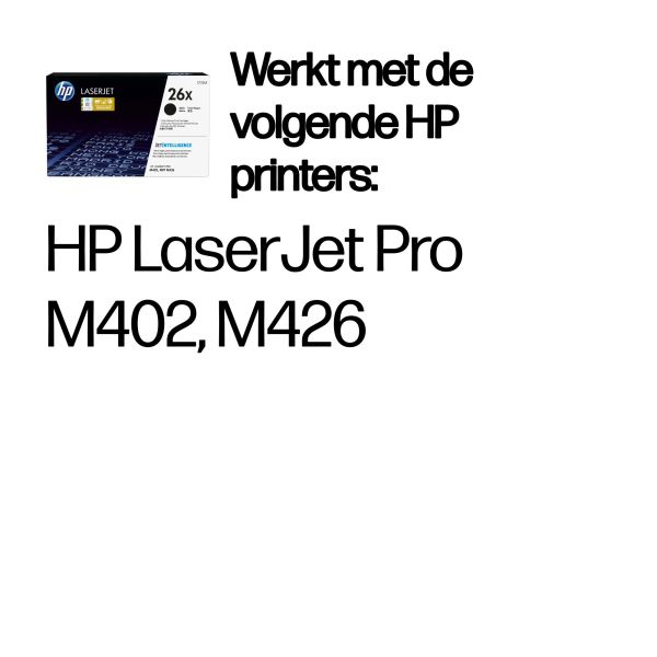 HP 26X originele high-capacity zwarte LaserJet tonercartridge (CF226X)