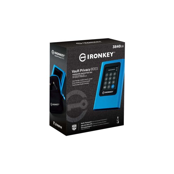 Kingston Technology IronKey 3840GB Vault Privacy 80 XTS-AES 256-bits beveiligde externe SSD (IKVP80ES/3840G)