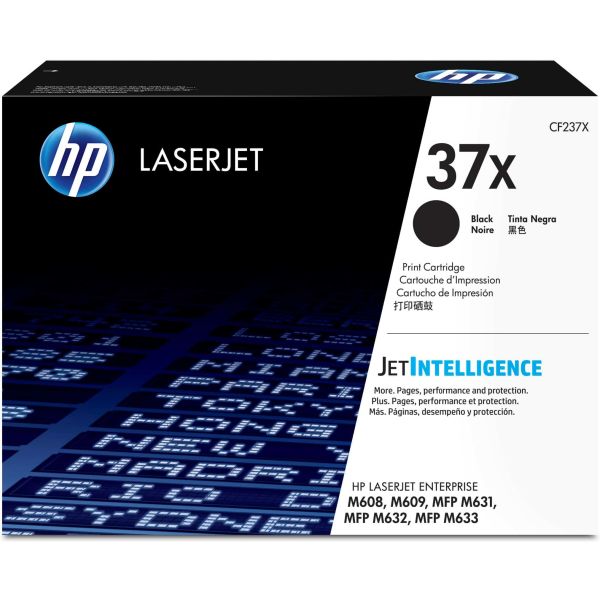 HP Originele 37X high-capacity zwarte LaserJet tonercartridge (CF237X) HP Originele 37X high-capacity zwarte LaserJet tonercartridge (CF237X)