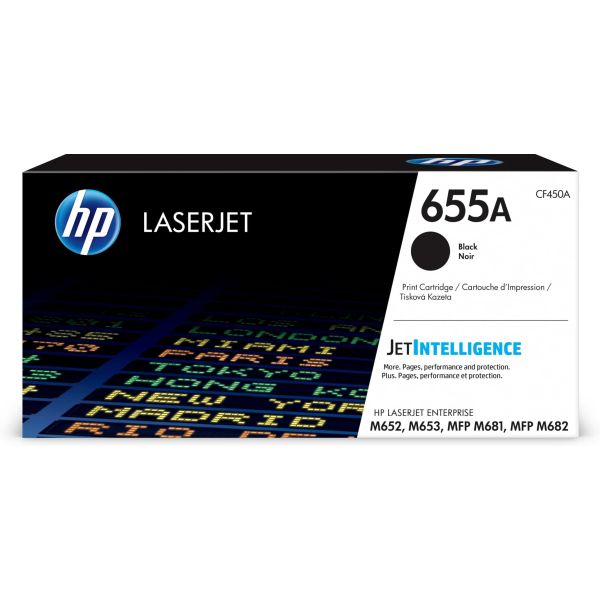 HP Originele 655A zwarte LaserJet tonercartridge (CF450A)