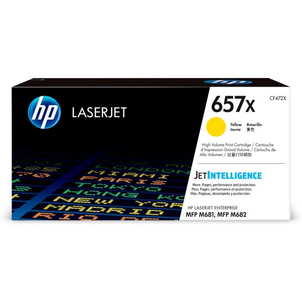 HP 657X originele high-capacity gele LaserJet tonercartridge (CF472X)