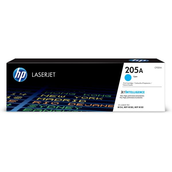 HP Originele 205A cyaan LaserJet tonercartridge (CF531A)