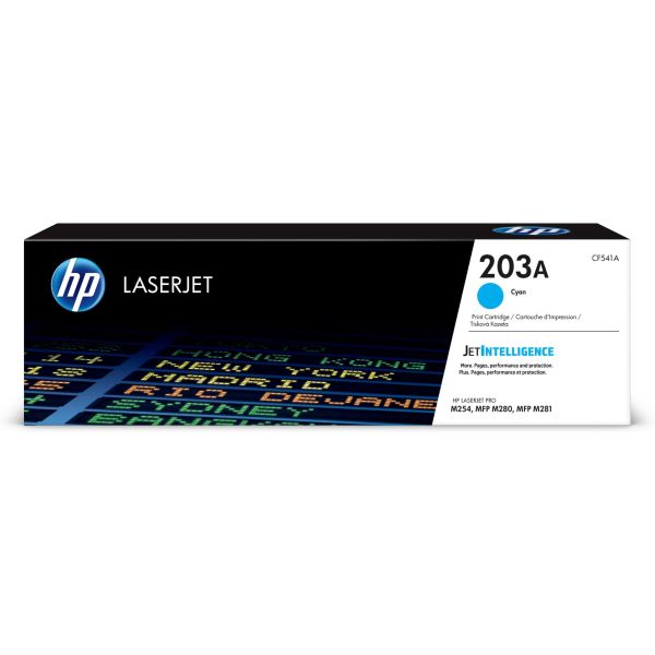 HP Originele 203A cyaan LaserJet tonercartridge (CF541A) HP Originele 203A cyaan LaserJet tonercartridge (CF541A)