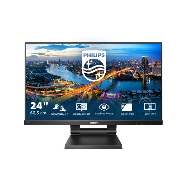 Philips 242B1TC/00 computer monitor 60,5 cm (23.8") 1920 x 1080 Pixels Full HD LED Touchscreen Zwart (242B1TC/00)