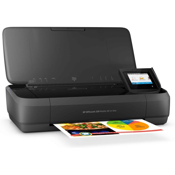 HP OfficeJet 250 Mobile All-in-One printer, Printen, kopiëren, scannen, Invoer 10 vel (CZ992A)