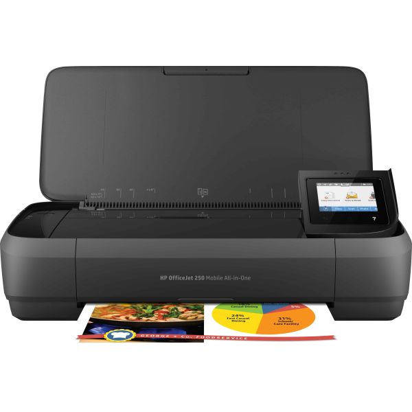 HP OfficeJet 250 Mobile All-in-One printer, Printen, kopiëren, scannen, Invoer 10 vel (CZ992A)