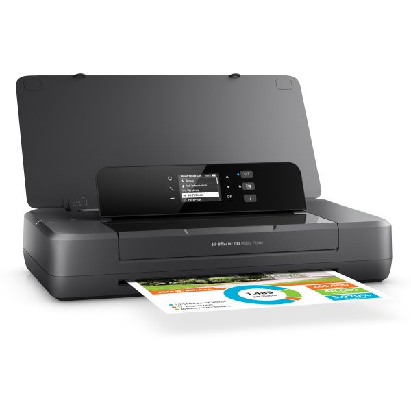 HP Officejet 200 mobiele printer, Kleur, Printer voor Kleine kantoren, Print, Afdrukken via USB-poort aan de voorzijde (CZ993A)