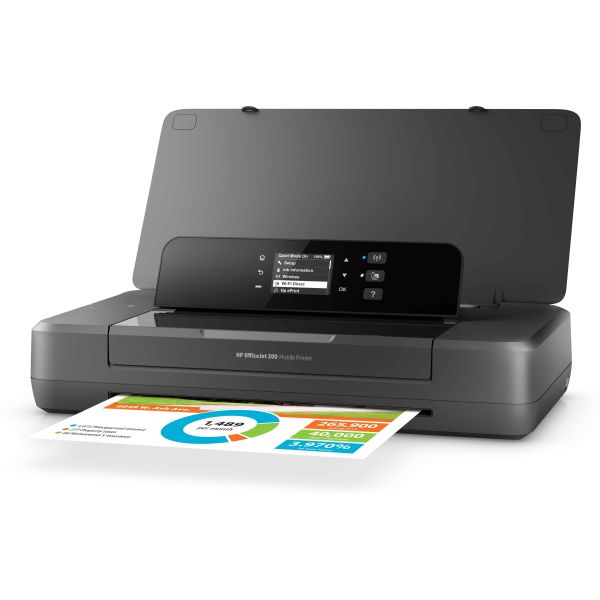 HP Officejet 200 mobiele printer, Print, Afdrukken via USB-poort aan de voorzijde (CZ993A#BHC)