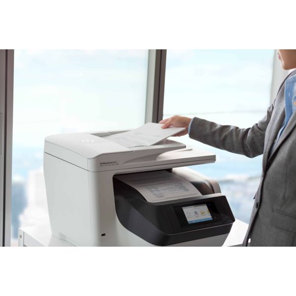 HP OfficeJet Pro 8730 All-in-One printer, Kleur, Printer voor Home, Printen, kopiëren, scannen, faxen, Invoer voor 50 vel; Printen via USB-poort aan voorzijde; Scans naar e-mail/pdf; Dubbelzijdig printen (D9L20A)