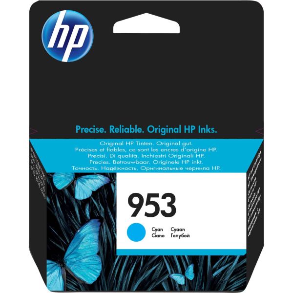 HP 953 originele cyaan inktcartridge (F6U12AE) HP 953 originele cyaan inktcartridge (F6U12AE)