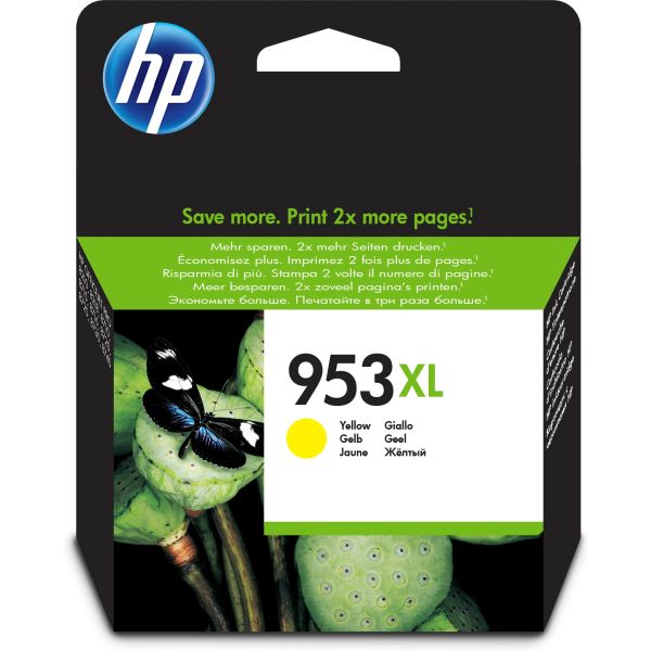 HP 953XL originele high-capacity gele inktcartridge (F6U18AE) HP 953XL originele high-capacity gele inktcartridge (F6U18AE)