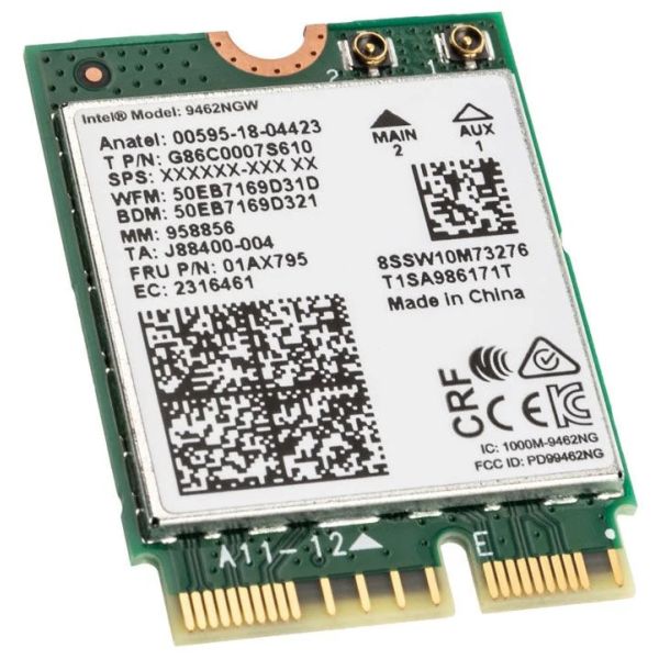 Intel Wireless-AC 9462 - Netzwerkadapter - M.2 2230 - 802.11ac, Bluetooth 5.0 (9462.NGWG.NV)