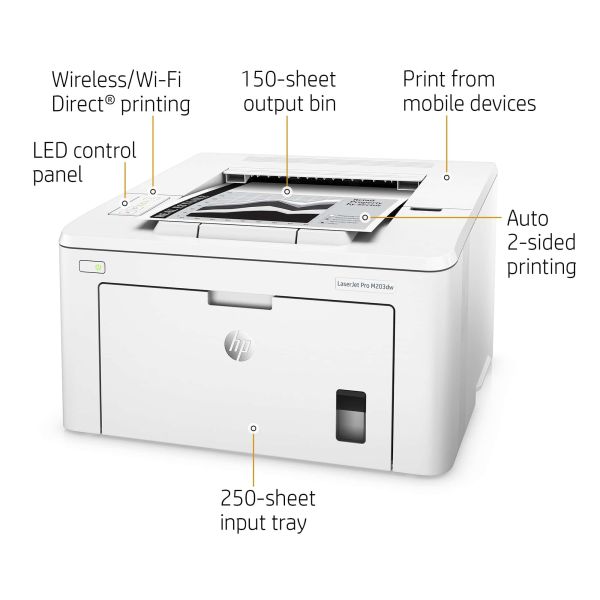 HP LaserJet Pro M203dw printer, Print, Dubbelzijdig afdrukken (G3Q47A)