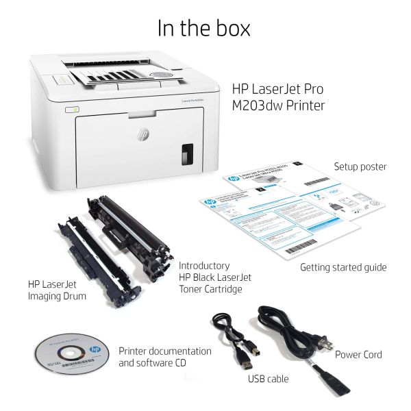 HP LaserJet Pro M203dw printer, Print, Dubbelzijdig afdrukken (G3Q47A)