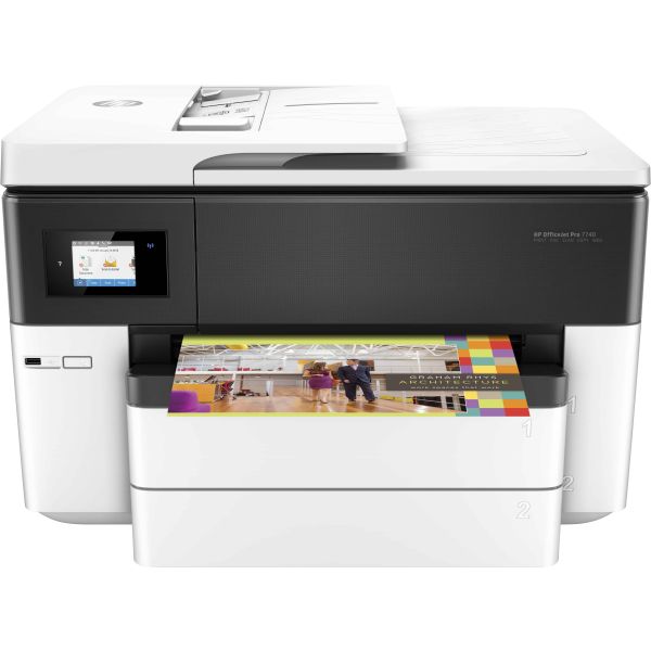 HP OfficeJet Pro 7740 breedformaat All-in-One printer, Printen, kopiëren, scannen, faxen, Invoer voor 35 vel; Scan naar e-mail (G5J38A#A80)