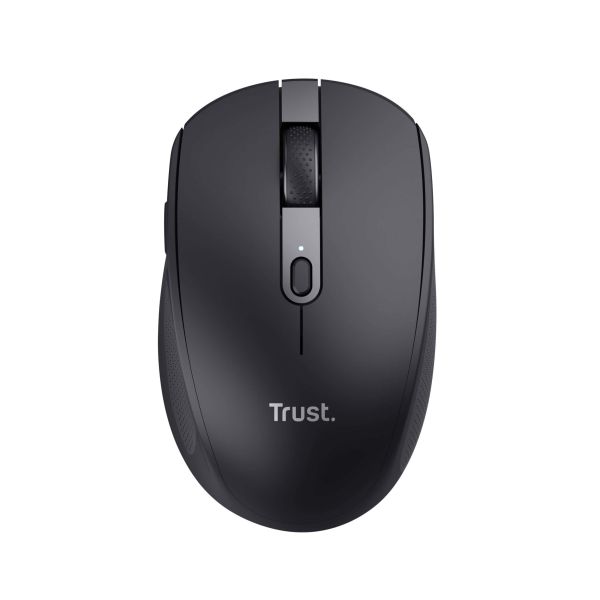Trust Ozaa Compact Draadloze Muis - Multi-device muis – Stille knoppen – RF+Bluetooth – Zwart (24819)