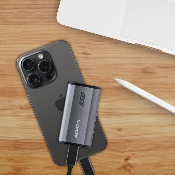 ADATA SE880 2 TB USB Type-C 3.2 Gen 2 (3.1 Gen 2) Grijs (AELI-SE880-2TCGY)