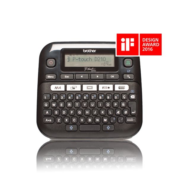 Brother PT-D210 labelprinter Thermo transfer 180 x 180 DPI 20 mm/sec QWERTY (PTD210YJ1) Brother PT-D210 labelprinter Thermo transfer 180 x 180 DPI 20 mm/sec QWERTY (PTD210YJ1)