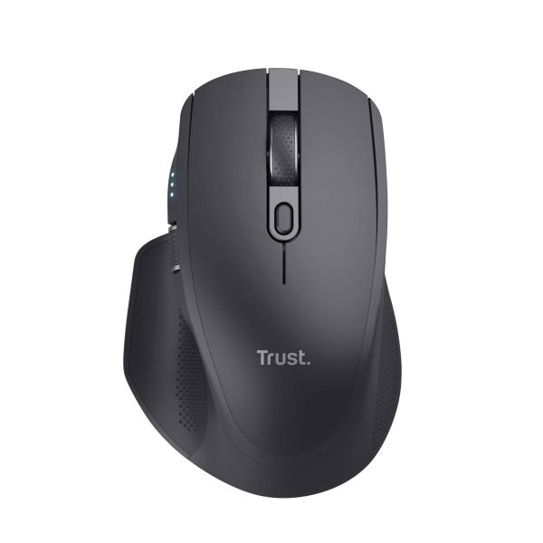 Trust Ozaa+ Draadloze muis voor meerdere apparaten – draadloze muis – stille knoppen – Zwart (24820)
