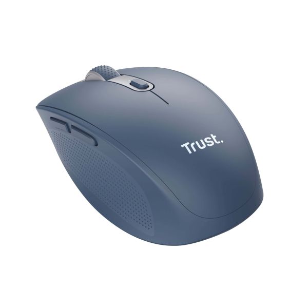 Trust Ozaa Draadloze Muis - Multi-device muis – USB en Bluetooth verbinding – 3200 DPI – Blauw (24934)